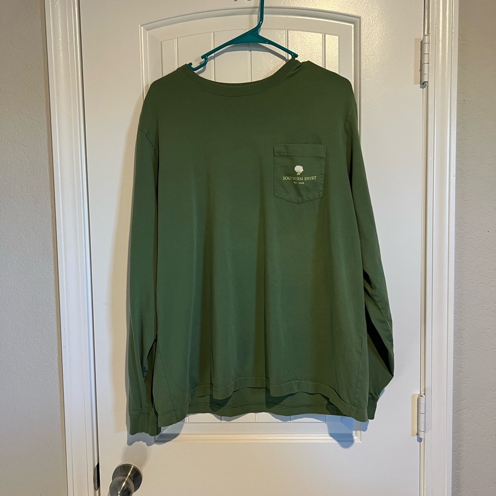 The Southern Shirt Company Olive Long Sleeve Tee